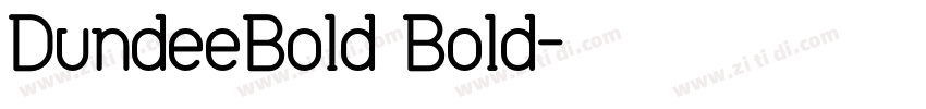 DundeeBold Bold字体转换